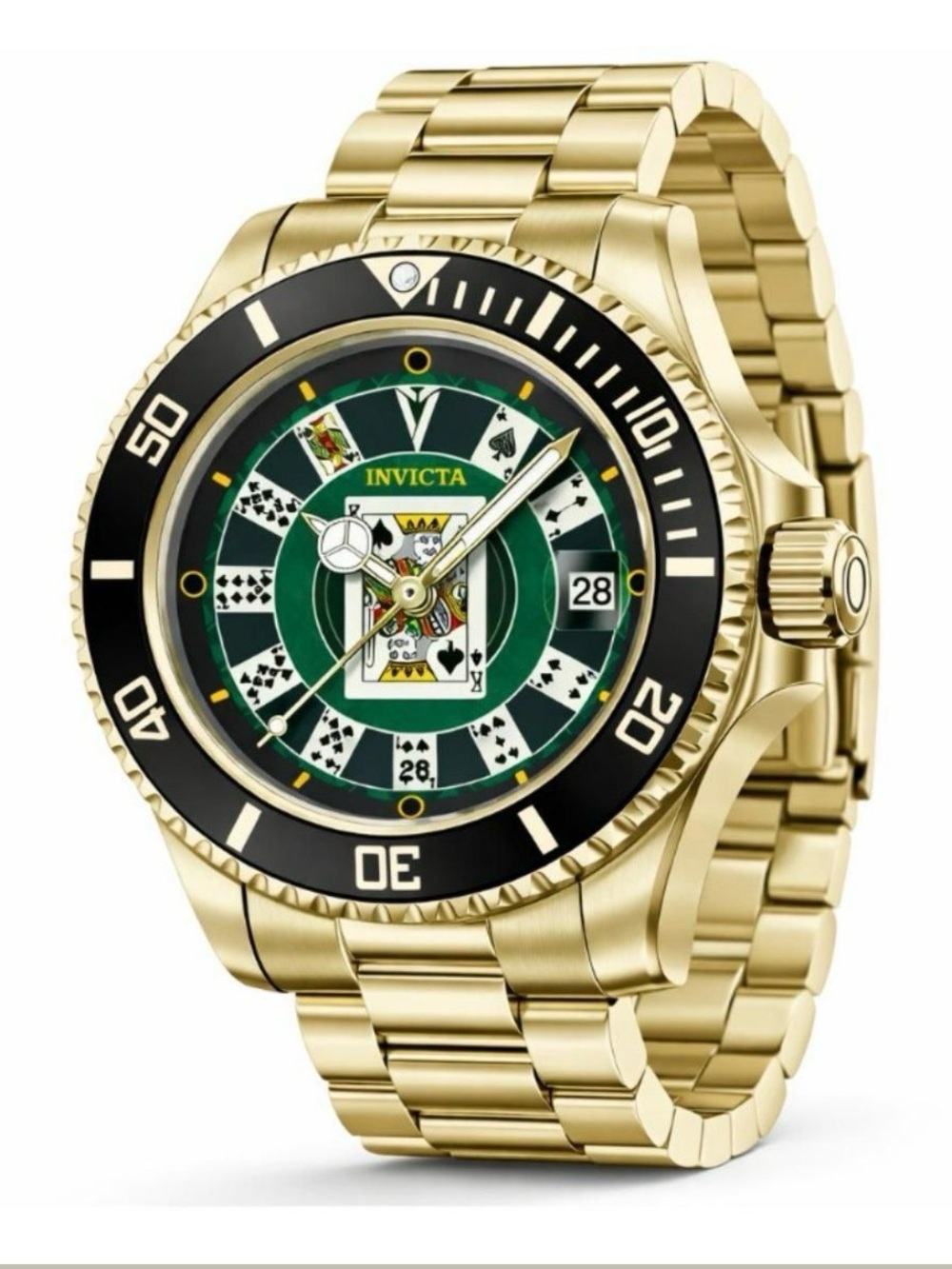 Invicta Pro Diver House of Cards Men's Watch - 40mm. Gold (50525)